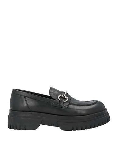 EMANUÉLLE VEE Loafers Black Leather