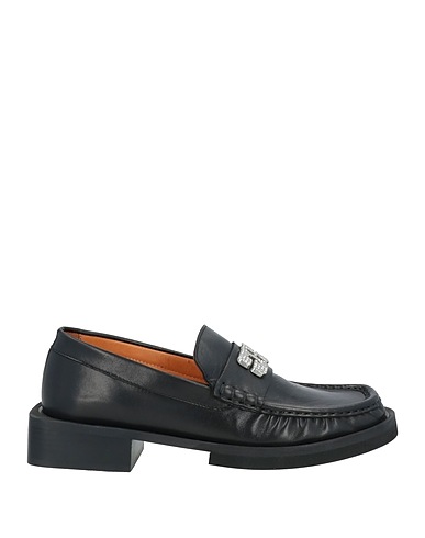 GANNI Loafers Black Leather