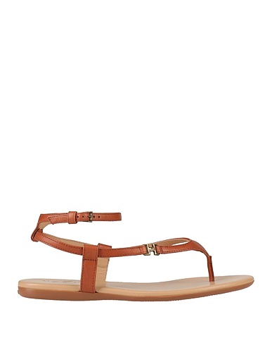 HOGAN Flip flops Camel 100% Leather