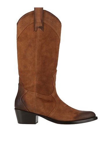 PAOLA D'ARCANO Boots Camel Leather
