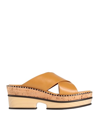 CHLOÉ Mules and clogs Camel Leather