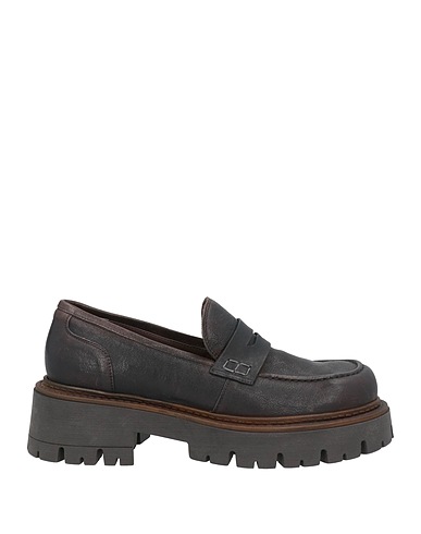 COLLECTION PRIVĒE? Loafers Dark brown 100% Cow leather