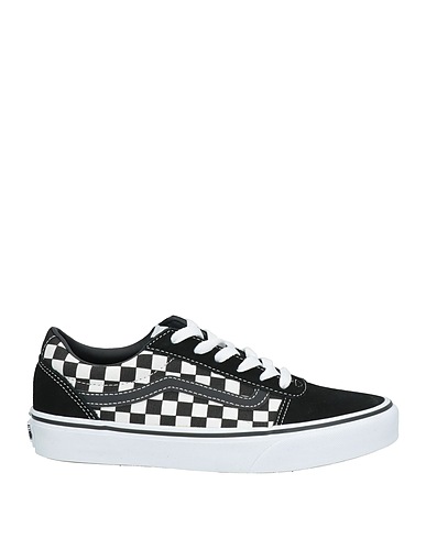 VANS Sneakers Black Leather, Textile fibres