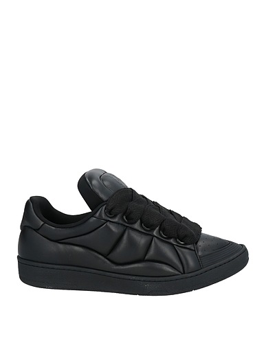 LANVIN Sneakers Black 100% Lambskin, Polyester