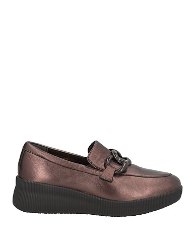 CINZIA SOFT Loafers Dark brown Leather