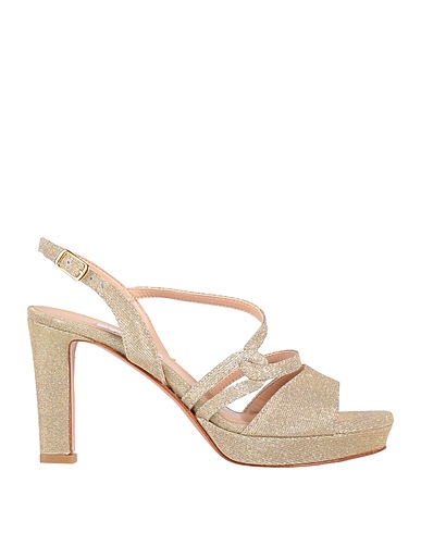 L'AMOUR by ALBANO Sandals Platinum Textile fibers
