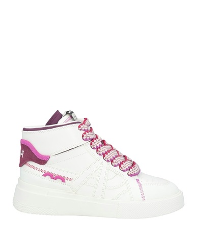 ASH Sneakers White Leather, Textile fibers