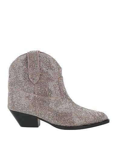 LOLA CRUZ Ankle boot Taupe Leather