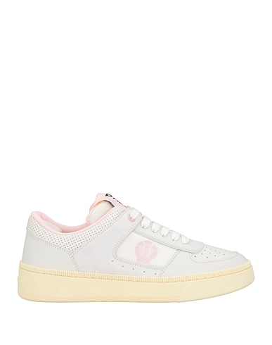 BALLY Sneakers White Calfskin, Textile fibres