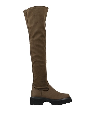 KARIDA Boots Military green Textile fibres