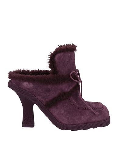 BURBERRY Mules and clogs Mauve Leather