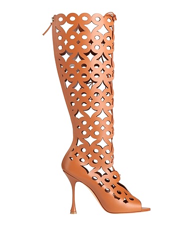 MANOLO BLAHNIK Stiefel Lederfarben Leder