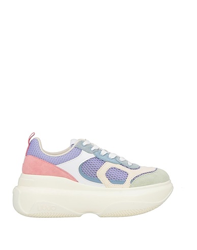 LIU •JO Sneakers Light green Textile fibres, Leather