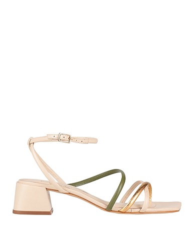EMMENNE by MARTINA NANNI Sandals Beige Leather