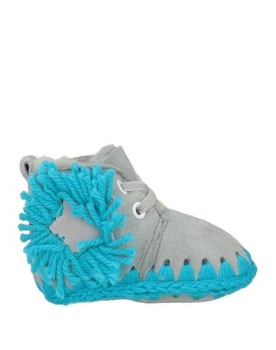 MOU Scarpe neonato Celeste Pelle di pecora, Lana