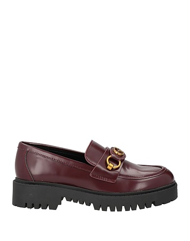GUESS Loafers Burgundy Leather