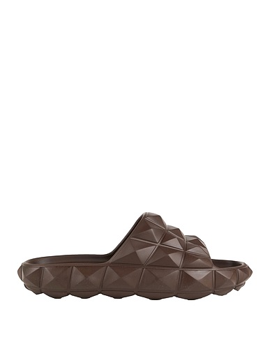 VALENTINO GARAVANI Sandals Dark brown Plastic