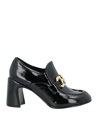 TOSCA BLU Loafers Black Textile fibres