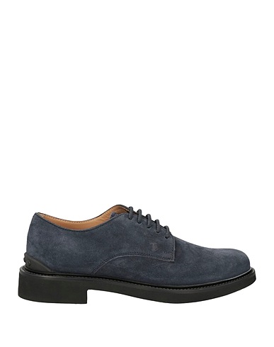 TOD'S Laced shoes Blue Leather