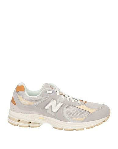 NEW BALANCE Sneakers Light grey Leather, Textile fibers