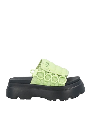 UGG Sandals Light green Leather, Textile fibres