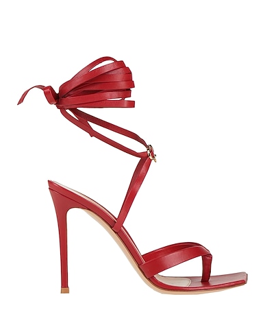 GIANVITO ROSSI Flip flops Red Leather