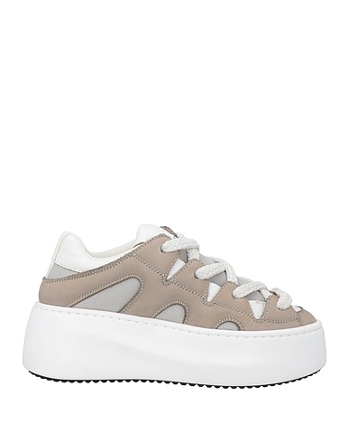 VIC MATIĒ Sneakers Taupe Leather, Textile fibers