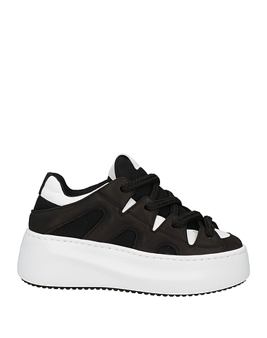 VIC MATIĒ Sneakers Black Leather, Textile fibres