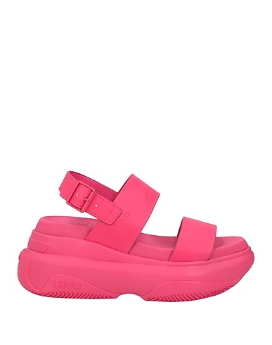 LIU •JO Sandals Fuchsia Textile fibres