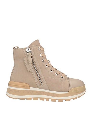 LIU •JO Ankle boot Taupe Textile fibres