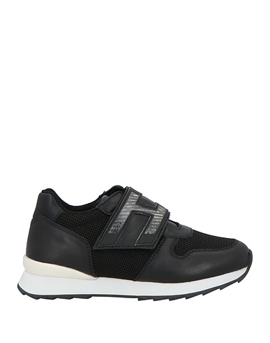 HOGAN Sneakers Schwarz Leder, Gewebefasern