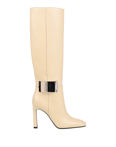 SERGIO ROSSI Boots Beige Leather