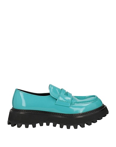 DOLCE&GABBANA Loafers Turquoise Leather