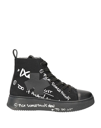 IXOS Sneakers Black Textile fibres, Leather
