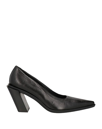 ANN DEMEULEMEESTER Court Black Leather