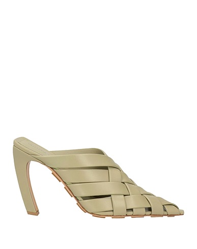 BOTTEGA VENETA Mules and clogs Military green Leather