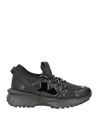 IXOS Sneakers Schwarz Leder, Gewebefasern