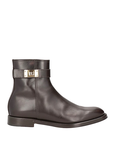 DOLCE&GABBANA Ankle boot TESTA DI MORO 100% Calfskin