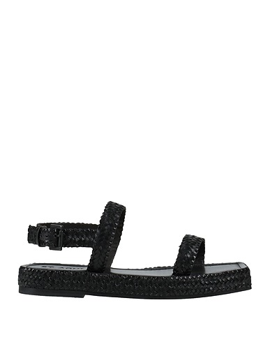 ST. AGNI Sandals Black Leather