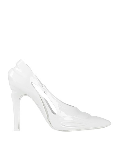 DOLCE&GABBANA Pump White Polyurethane, Calfskin