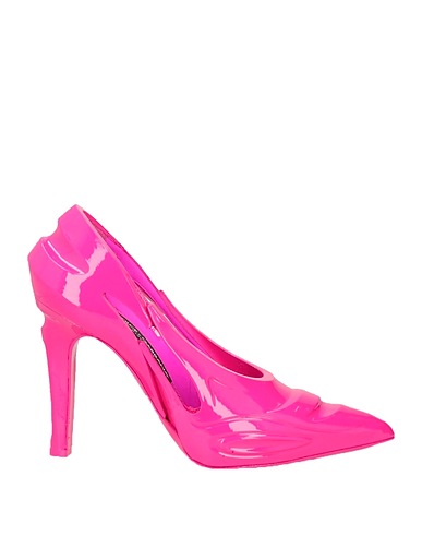 DOLCE&GABBANA Court Fuchsia Polyurethane, Calfskin