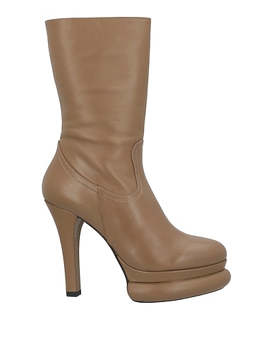 PALOMA BARCELÓ Stivaletti Khaki Pelle