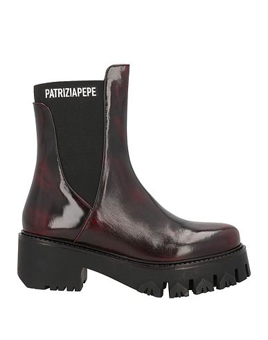 PATRIZIA PEPE Ankle boot Burgundy Leather