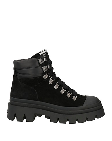 ASH Stiefelette Schwarz Kalbsleder, Gewebefasern