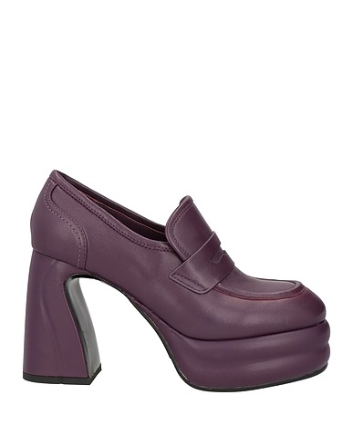 JEANNOT Loafers Purple Leather