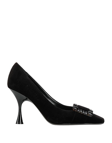 SERGIO ROSSI Pump Black Textile fibers