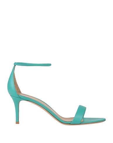 GIANVITO ROSSI Sandals Turquoise Leather