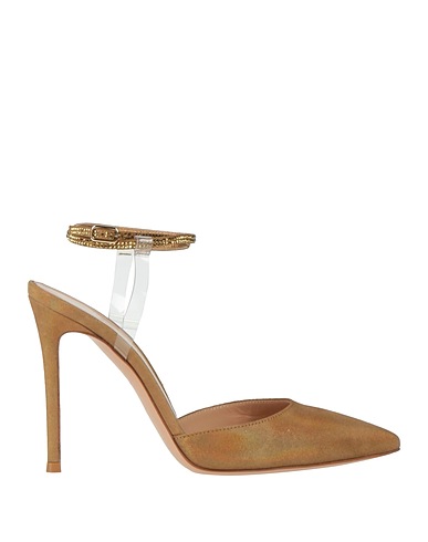 GIANVITO ROSSI Pump Gold Leather