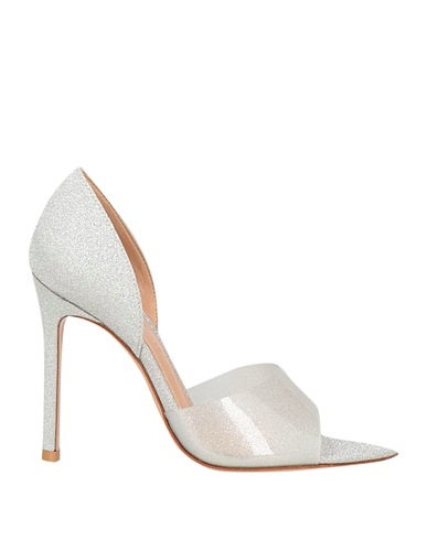 GIANVITO ROSSI Pump Silver Leather, Rubber