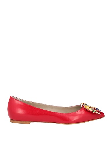 RALPH & RUSSO Ballerine Rosso Pelle